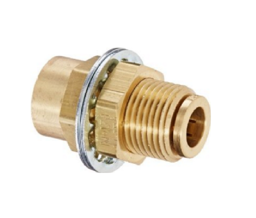 1586 D.O.T Push in Femane Bulkhead Union